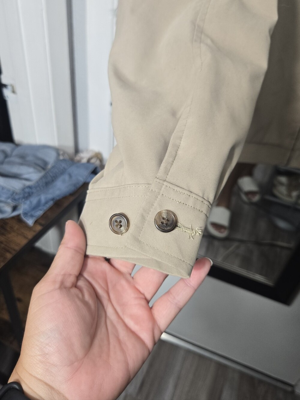 Vintage 90s Polo Golf Ralph Lauren Bi Swing Jacket Mens XL Tan Bomber - Picture 6 of 9